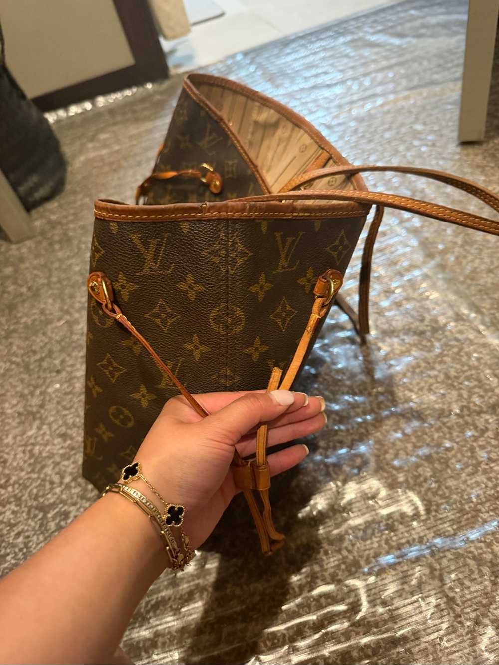 Louis Vuitton neverfull MM in monogram canvas no pouch - Picture 9 of 16